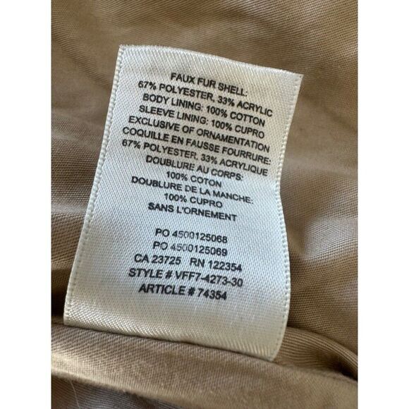 Aritzia Wilfred Free The Teddy Jacket Zip Up Sherpa in Tan Small Oversized - Picture 10 of 12